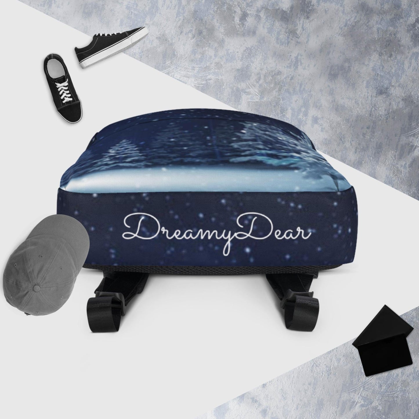Dreamy Dear Backpack, Snowy Night Pines
