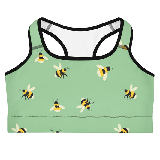 Dreamy Dear Sports Bra, Green Bee