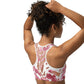 Dreamy Dear Sports Bra, Pink Brushstrokes
