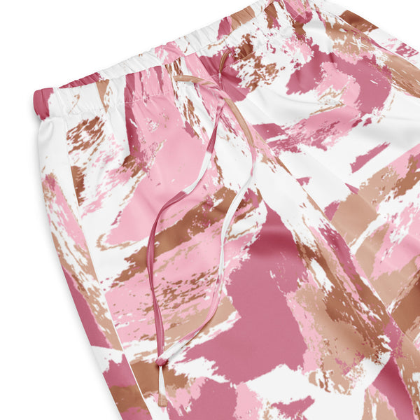Dreamy Dear Women’s Pajama Pants, Pink Brushstrokes