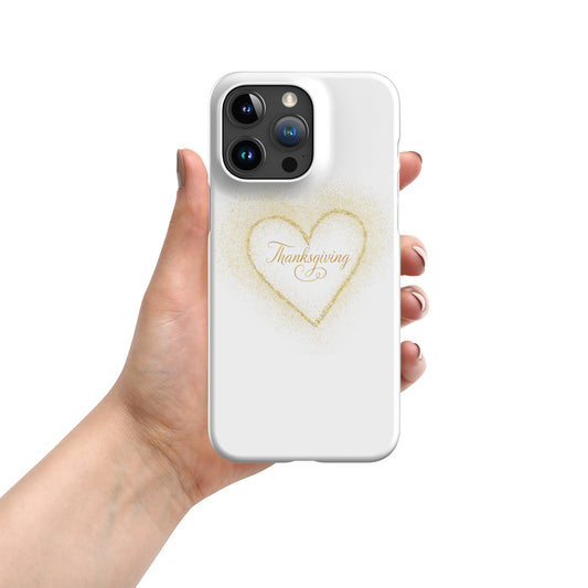 Dreamy Dear Golden Heart Thanksgiving Snap case for iPhone®
