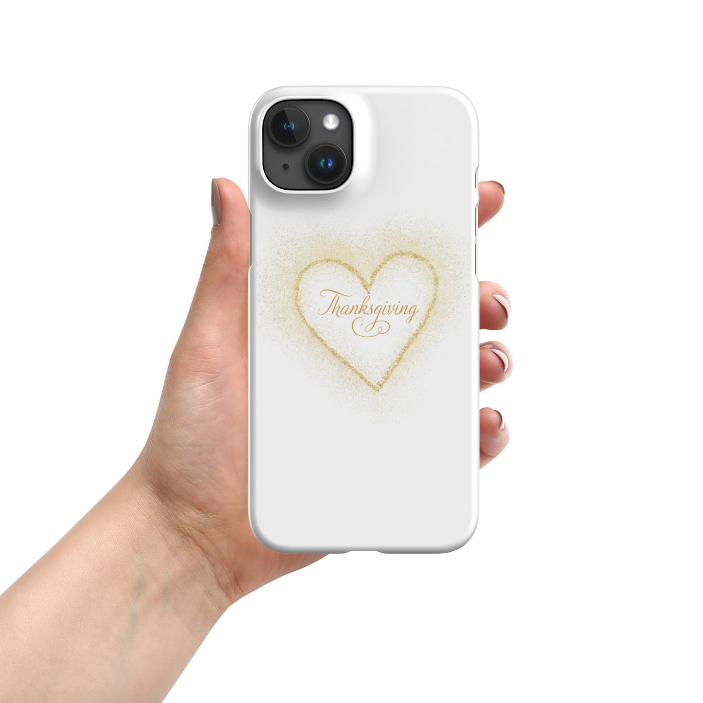 Dreamy Dear Golden Heart Thanksgiving Snap case for iPhone®