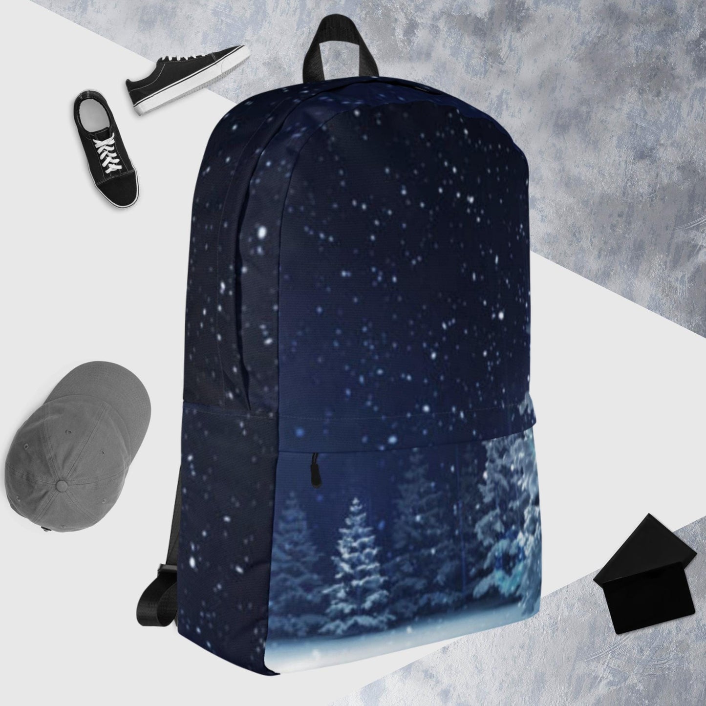 Dreamy Dear Backpack, Snowy Night Pines