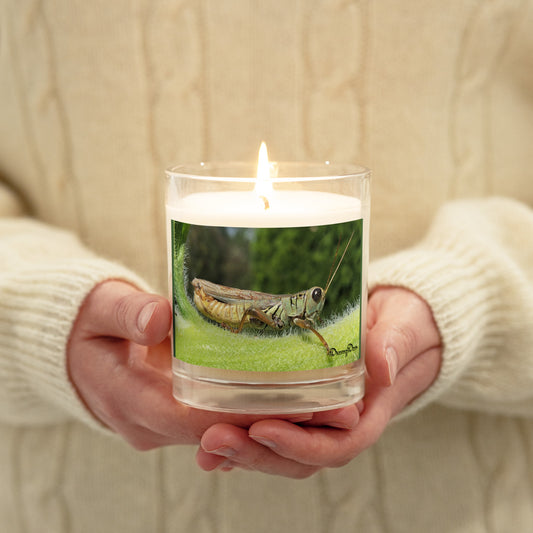 Dreamy Dear Glass jar soy wax candle, Riding the Sunflower